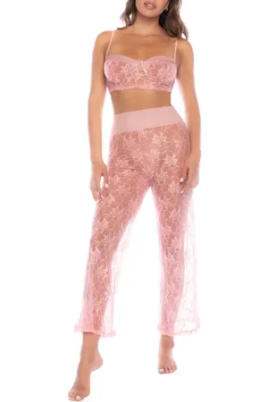 Mapalé Sheer Lace Lounge Set in at Nordstrom, Size Small