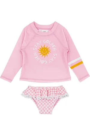 Feather 4 Arrow Fun in the Sun Long SleeveTwo-Piece Rashguard Swimsuit in at Nordstrom, Size 12-18M