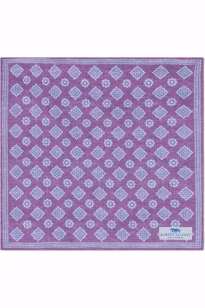 ROBERT TALBOTT Collins Reversible Silk/Cotton Pocket Square in at Nordstrom
