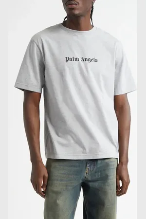 Palm Angels Classic Logo Slim Fit Cotton Graphic T-Shirt in at Nordstrom, Size Large