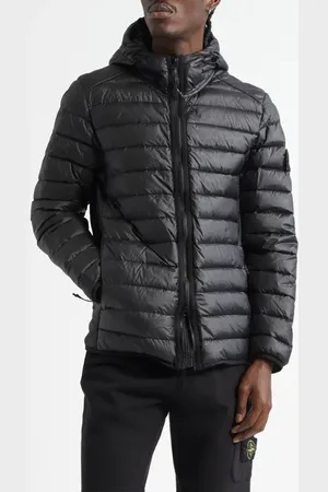 Stone Island Hooded Down Puffer Jacket in at Nordstrom, Size Medium