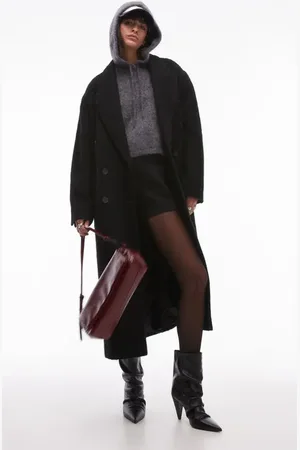 Topshop Brushed Coat in at Nordstrom, Size Small