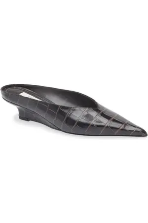 Totême Croc Embossed Wedge Mule in at Nordstrom, Size 5Us