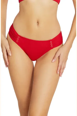 Robin Piccone Amy Side Tab Bikini Bottoms in at Nordstrom, Size X-Small