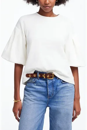 Madewell Puff Sleeve Sweatshirt T-Shirt in at Nordstrom, Size Xx-Large