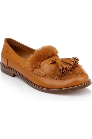 Robert Clergerie Rita Faux Fur Tassel Loafer in at Nordstrom, Size 6.5Us
