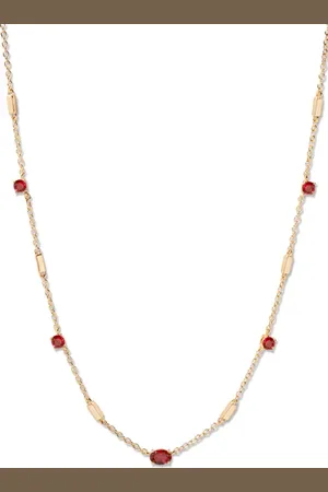 Brook and York Brenna Birthstone Station Necklace in at Nordstrom
