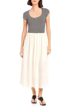 Fifteen Twenty Sylvie Short Sleeve Midi Dress in at Nordstrom, Size X-Small