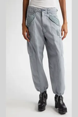 R13 Mixed Media Crop Cargo Pants in at Nordstrom, Size 24