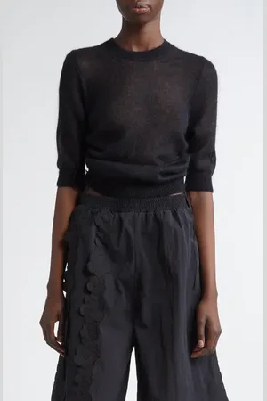 Cecilie Bahnsen Videl Adjustable Mohair Blend Sweater in at Nordstrom, Size Small