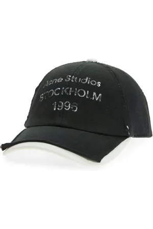 Acne Studios Logo Stamp Cotton Twill Baseball Cap in at Nordstrom