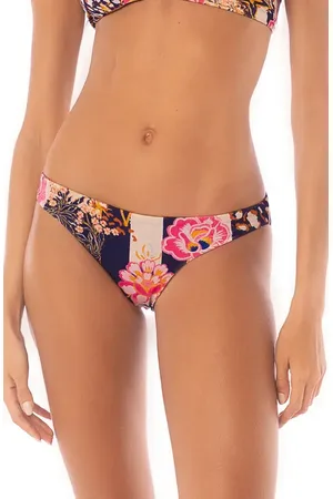 Maaji Patchwork Rose Flirt Reversible Bikini Bottoms in at Nordstrom, Size Medium