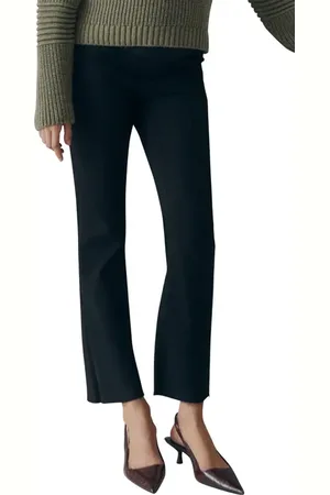 MANGO Crop Flare Maternity Jeans in at Nordstrom, Size 6
