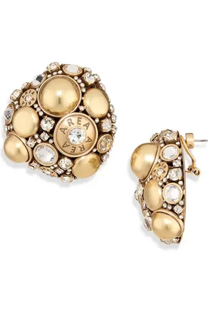 AREA Crystal Button Cluster Earrings in at Nordstrom