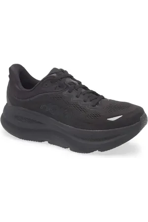 Hoka One One Bondi 9 Running Shoe in Black /Black at Nordstrom, Size 7