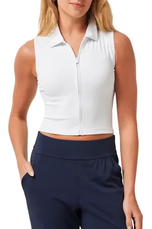 Travis Mathew Midline Zip Polo Tank in at Nordstrom, Size X-Small