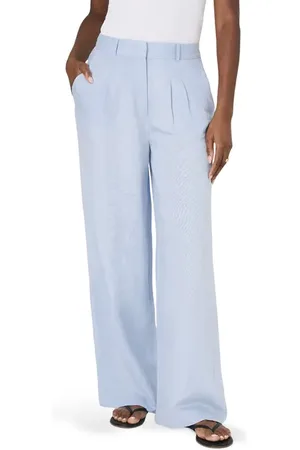 French Connection Birdie Wide Leg Linen Blend Pants in at Nordstrom, Size 10