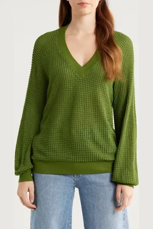 GIBSONLOOK Courtside Open Stitch Sweater in at Nordstrom, Size X-Small