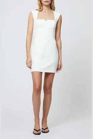 French Connection Whisper Notched Neck Minidress in at Nordstrom, Size 8