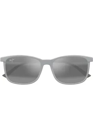 Maui Jim Hulili 57mm Polarized Rectangular Sunglasses in at Nordstrom