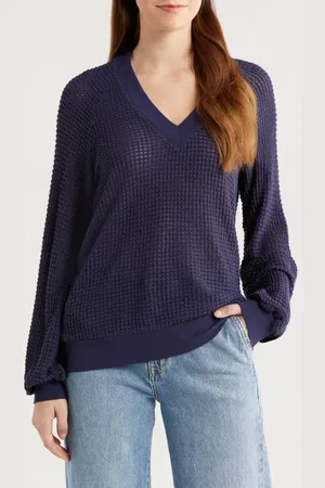 GIBSONLOOK Courtside Open Stitch Sweater in at Nordstrom, Size X-Small