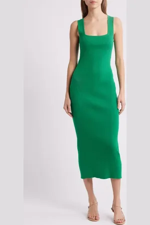 French Connection Mozza Sleeveless Rib Midi Sweater Dress in at Nordstrom, Size Medium