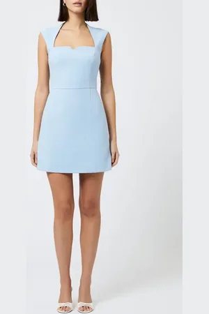 French Connection Whisper Notched Neck Minidress in at Nordstrom, Size 8