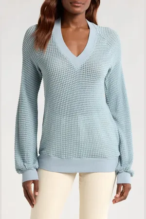 GIBSONLOOK Courtside Open Stitch Sweater in at Nordstrom, Size X-Small