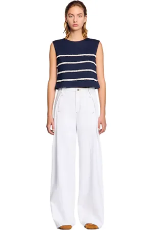 Sandro Sleeveless striped T-shirt in at Nordstrom, Size X-Large
