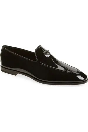 Prada Vernice Triangle Logo Loafer in at Nordstrom, Size 8Us