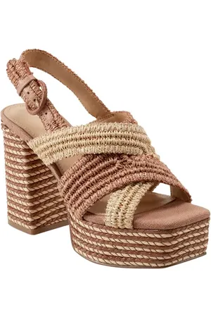 MARC FISHER Caddy Platform Sandal in at Nordstrom, Size 9.5