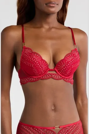 Etam Rosace No. 4 Underwire Plunge Push-Up Bra in at Nordstrom, Size 32B