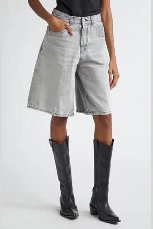 haikure Becky Wide Leg Denim Shorts in at Nordstrom, Size 26