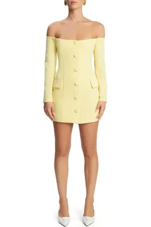 Bardot Iria Long Sleeve Button-Up Minidress in at Nordstrom, Size 2