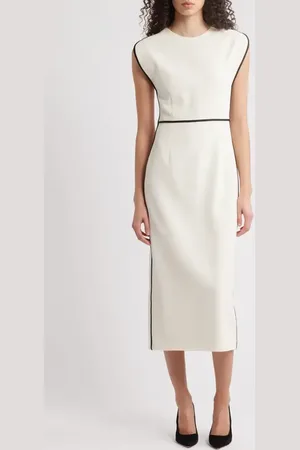 HUGO BOSS Detira Wool Blend Sheath Midi Dress in at Nordstrom, Size 12