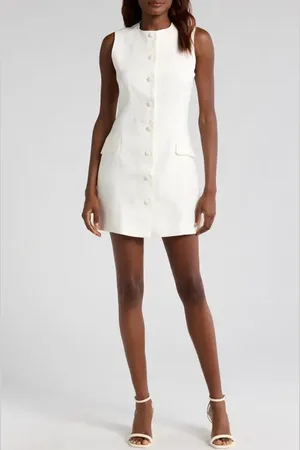 FAITHFULL THE BRAND Jane Linen Minidress in at Nordstrom, Size Xx-Large