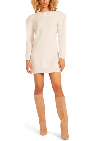 Steve Madden Booked & Busy Long Sleeve Minidress in at Nordstrom, Size X-Small