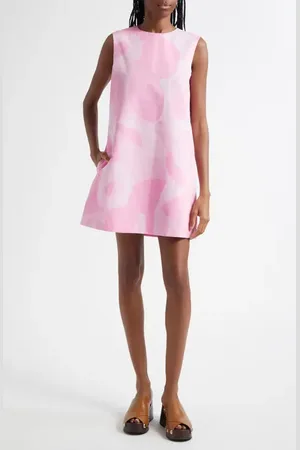 Marimekko Sopiva Unikko Organic Cotton & Linen Shift Dress in at Nordstrom, Size 4 Us