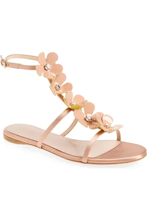 Giambattista Valli Flower Ankle Strap Sandal in at Nordstrom, Size 5Us