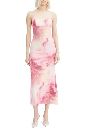 Bardot Adoni Printed Mesh Midi Dress in at Nordstrom, Size 8