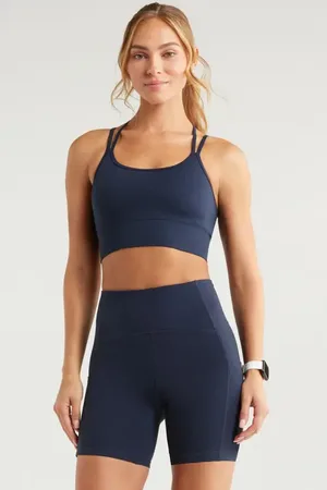 Zella Seamless Strappy Sports Bra in at Nordstrom, Size X-Large