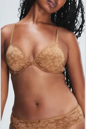 Savage X Fenty Lavish Lace Unlined Plunge Bra in at Nordstrom, Size 38B