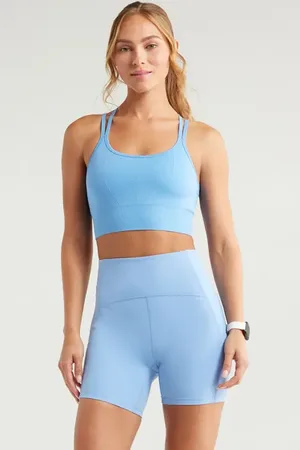 Zella Seamless Strappy Sports Bra in at Nordstrom, Size X-Large