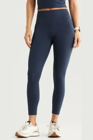 Zella Thrive Rib High Waist 7/8 Leggings in at Nordstrom, Size Small