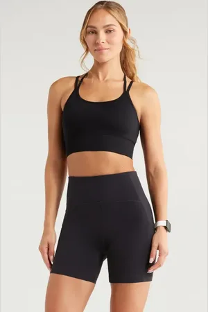 Zella Seamless Strappy Sports Bra in at Nordstrom, Size Small