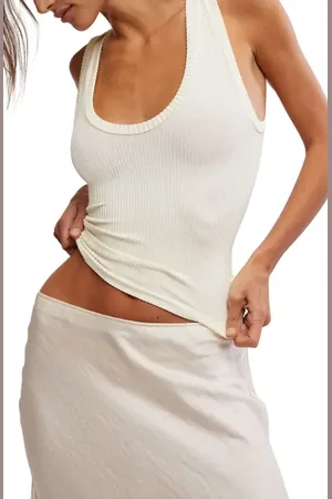 Free People Clean Slate Crop Tank in at Nordstrom, Size X-Large