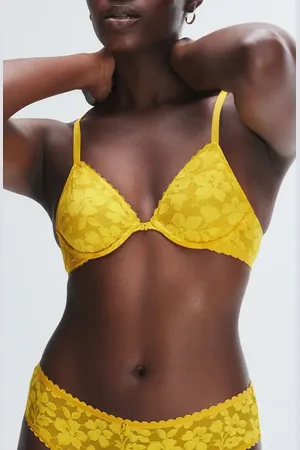 Savage X Fenty Lavish Lace Unlined Plunge Bra in at Nordstrom, Size 40D
