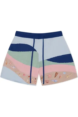 MAVRANS Beach House Jacquard Sweater Shorts in at Nordstrom, Size Xx-Large
