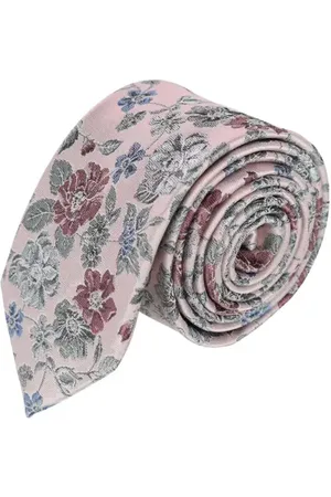 Trafalgar Nico Subtle Vine and Flower Patterned Silk Necktie in at Nordstrom