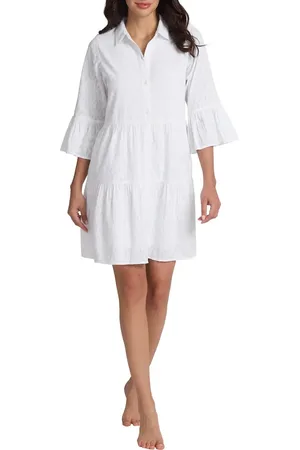 Tommy Bahama Cotton Cover-Up Shirtdress in at Nordstrom, Size Large